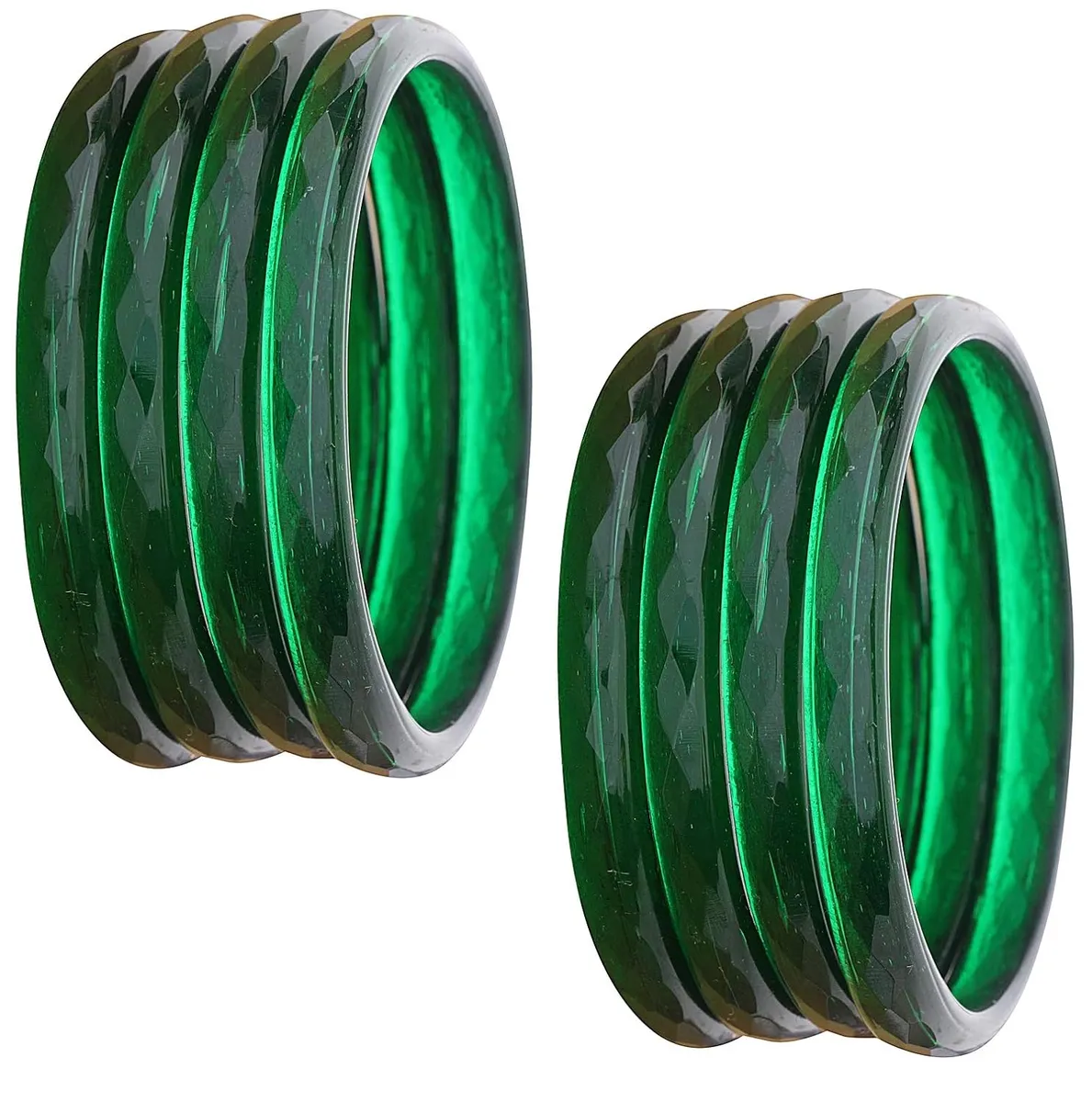 NMII Glass Bangles Set for Women & Girls