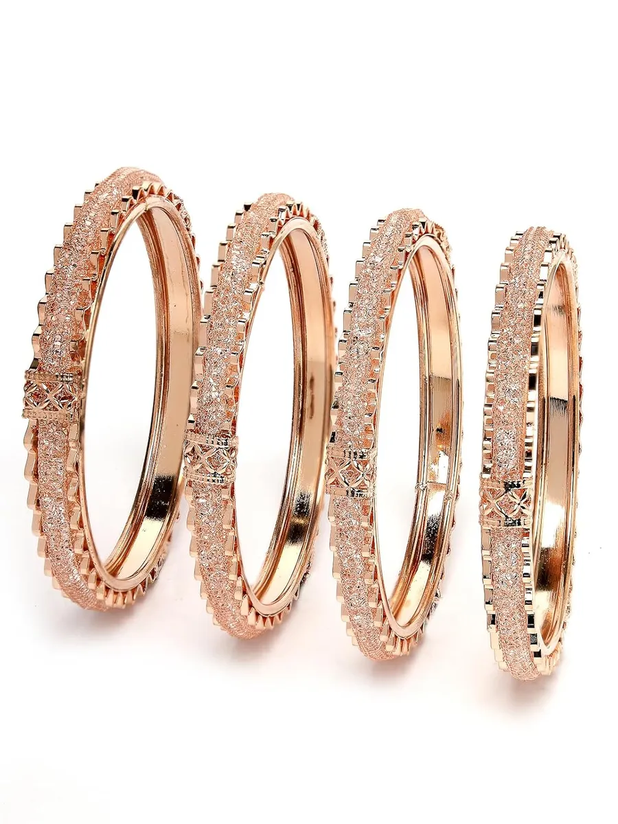 Sukkhi Traditional Gold Plated Red And Green Kada Bracelet Bangle Jewellery Set for Women & Girls