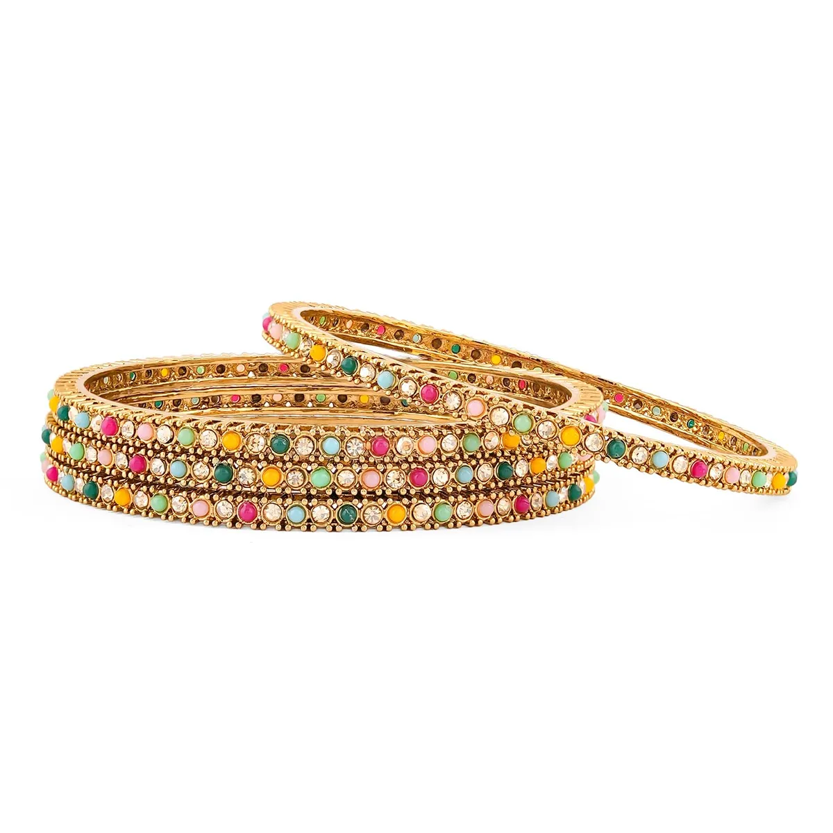 Rubans Bangles American Diamond Zirconia Jewellery Gift for Women & Girls
