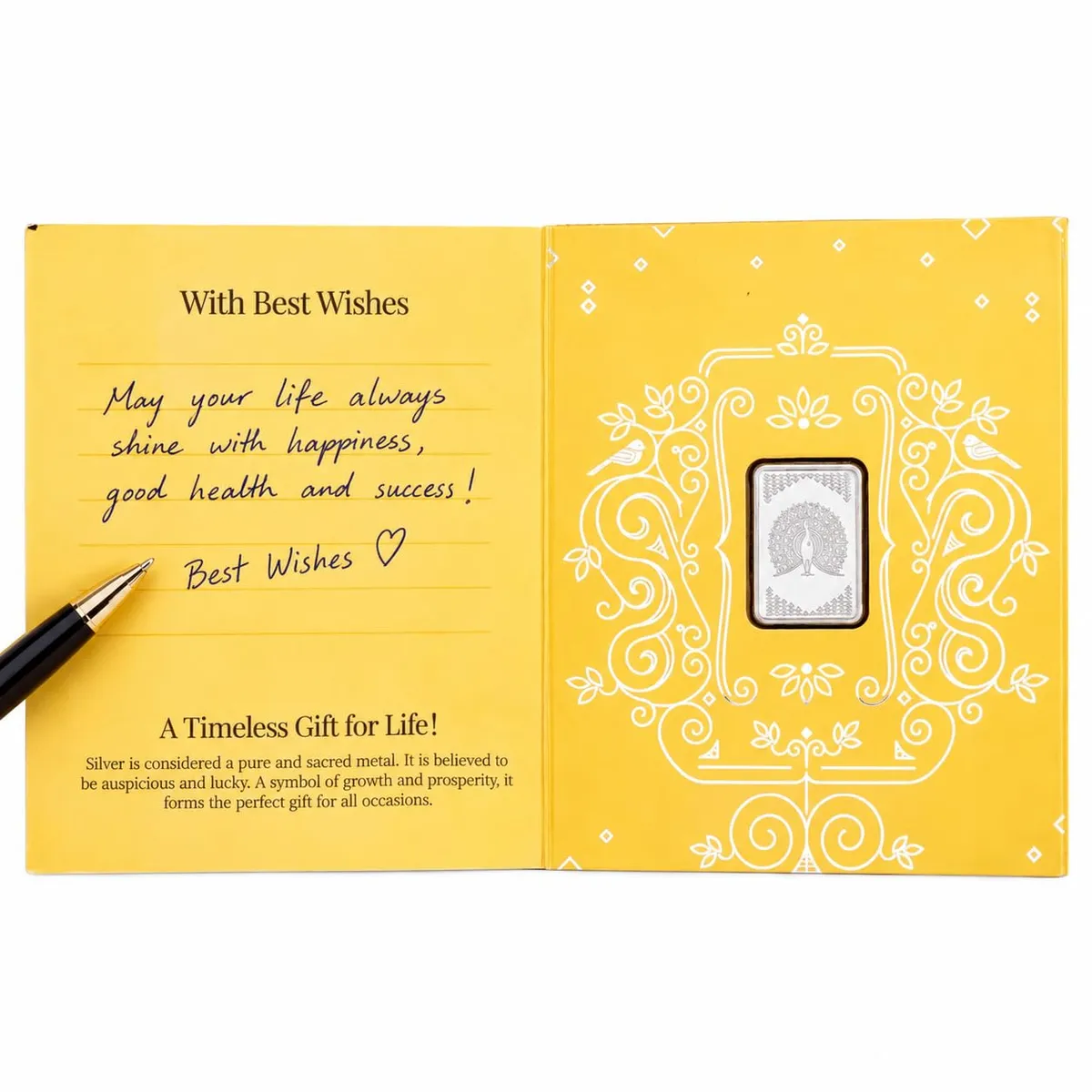 999 Purity 5gm Forever Thoughtful Silver Bar | BIS Hallmarked | Personalised Gift Card | Perfect for Gifting & Investment