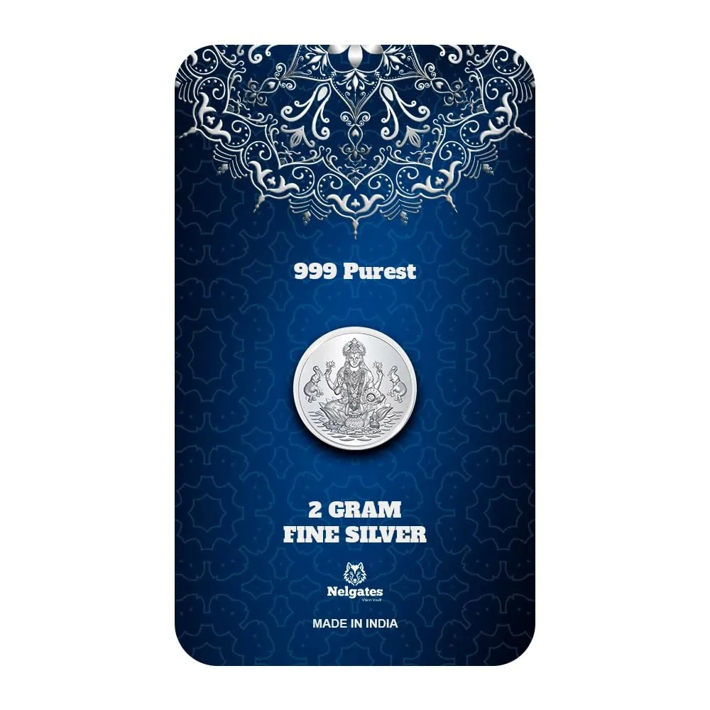 Pure Silver coin 999purity Goddess laxmi gift for all occasions for men and women