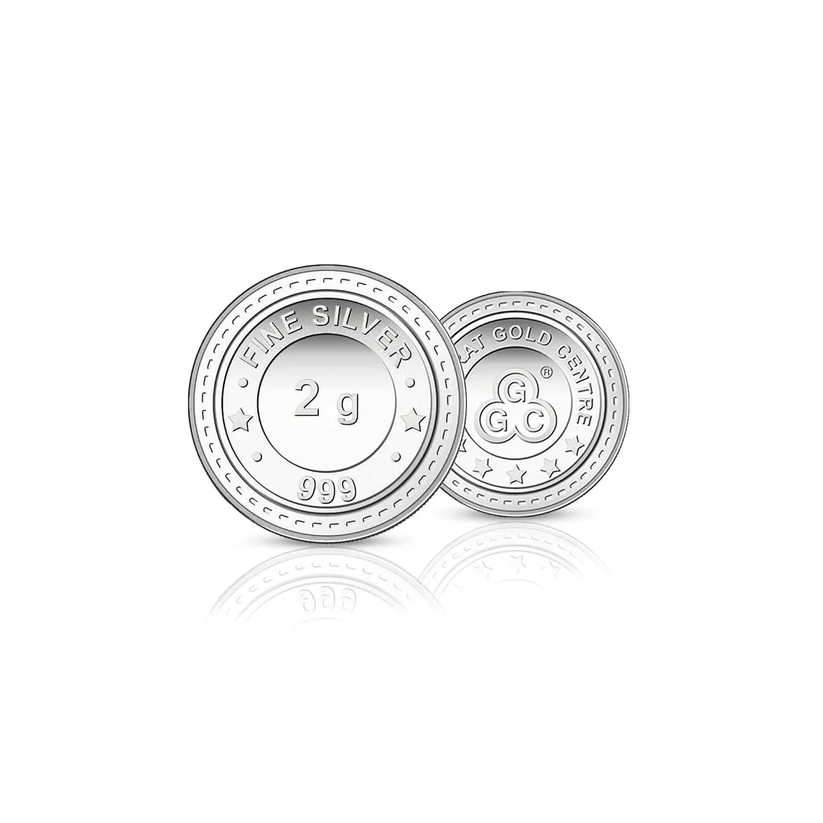 GGC Gujarat Gold Centre 24k (999) Silver 2 Gram Silver Coin