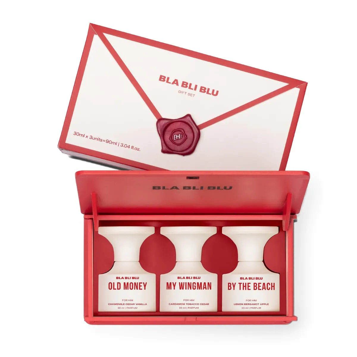 BLA BLI BLU Perfume Gift Set for Men|3x30ml|Long-Lasting Parfum Fragrances - better than EDP, EDT & EDC |Old Money, By the Beach and My Wingman|Woody, Musky Perfume For Man