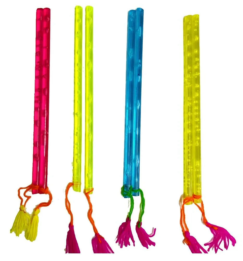 DMS RETAIL Multicolor PVC Dandiya Sticks For Dance|Garba Sticks For Navratri Celebration |Dandiya Sticks For kids 9 Inches Pack Of (1)