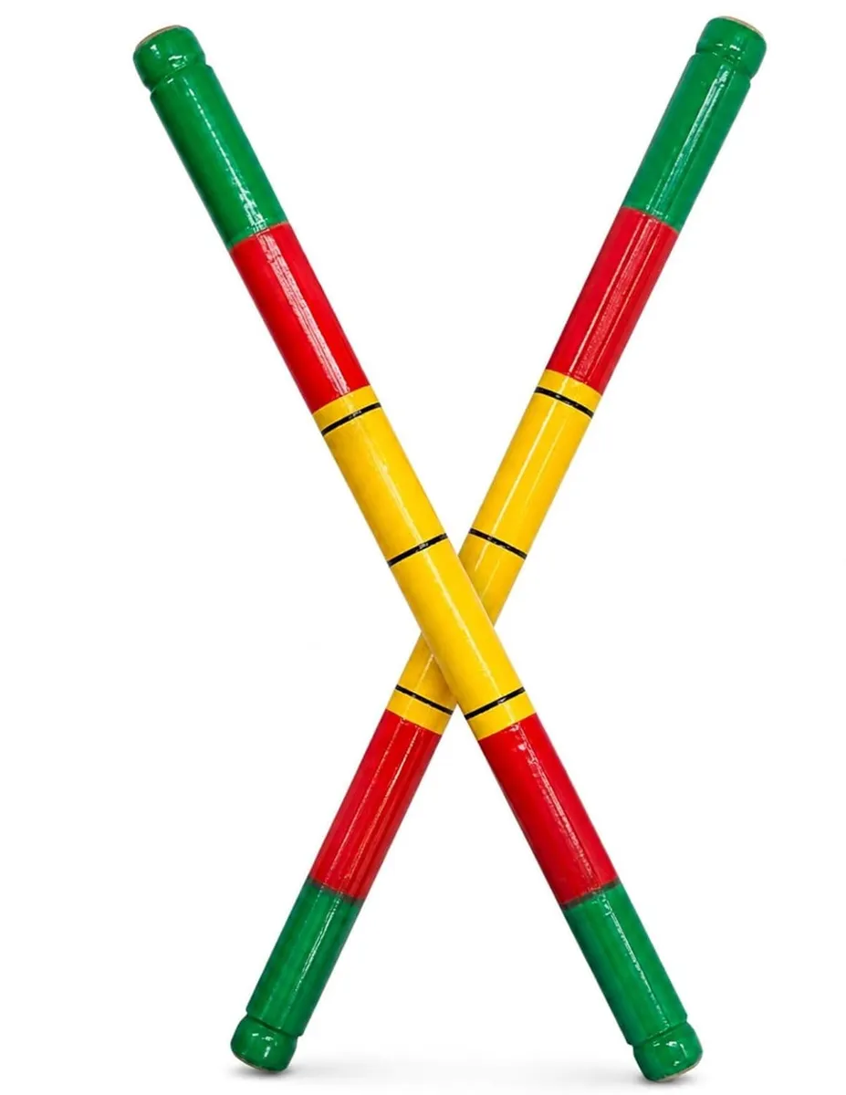 BookMyCostume Multicolor Dandiya Sticks 33cm Navratri Garba Dress Accessory for Kids & Adults