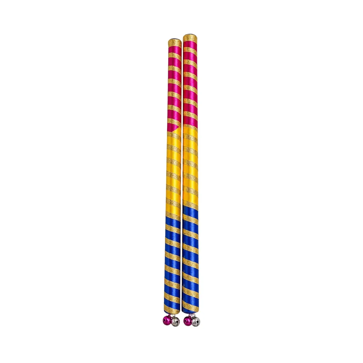 Dandiya Sticks for Navratri Garba Raas with Gold Zari Border | 1 Pair