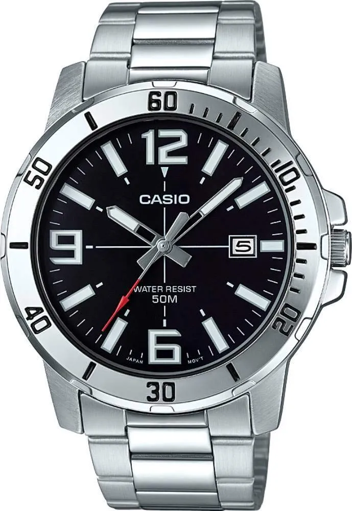 Casio Analog Black Dial Men's Watch - MTP-VD01D-1BVUDF (A1361)