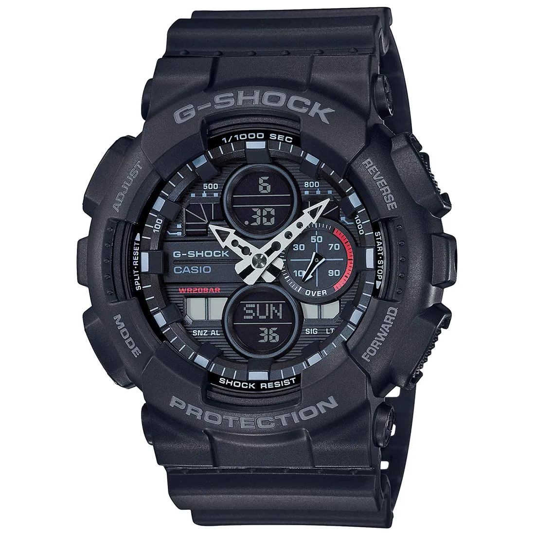 G-Shock Casio GA-140-1A1DR Analog-Digital Black Dial Men Watch (G975)