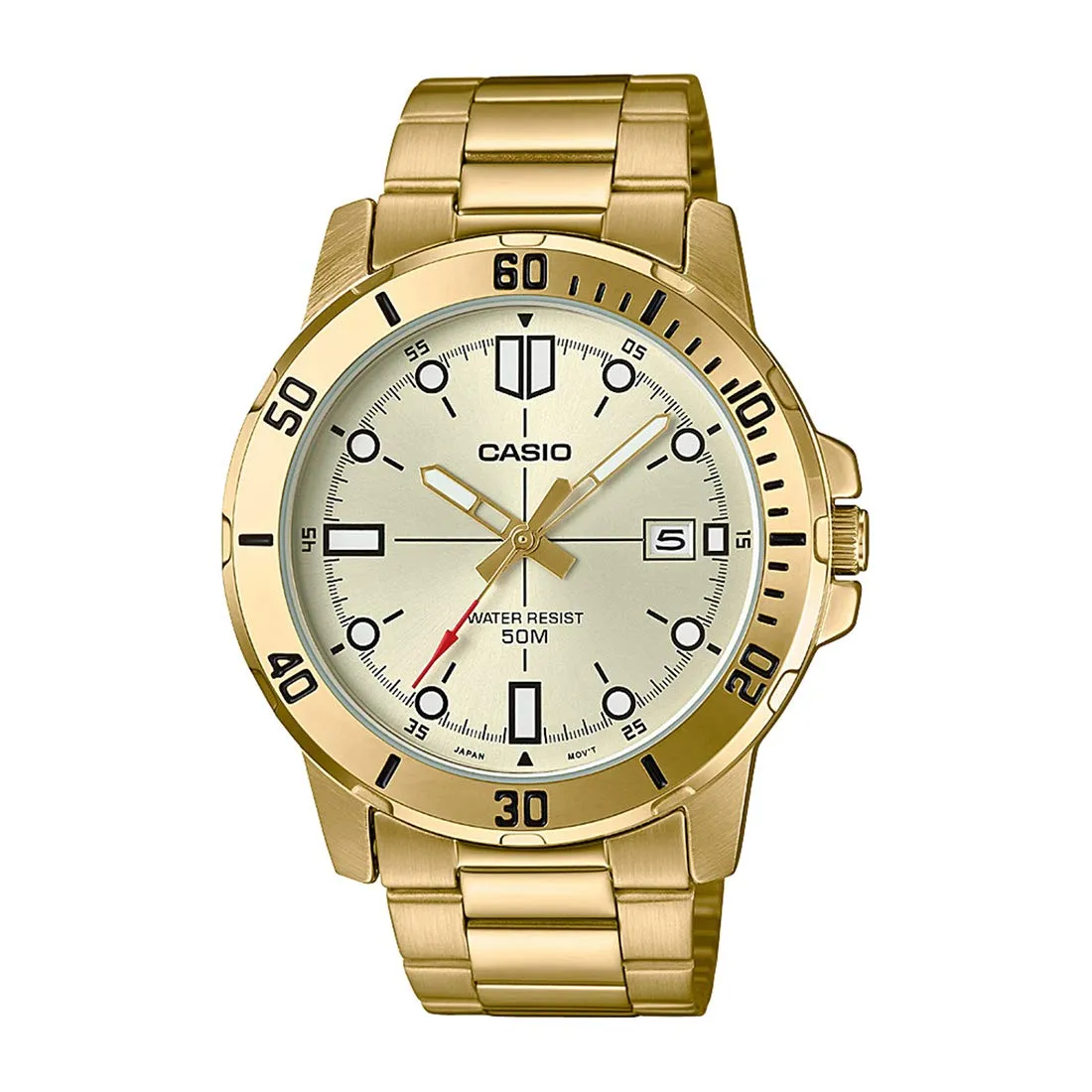 Casio Analog Gold Dial Men's Watch - MTP-VD01G-9EVUDF (A1368)